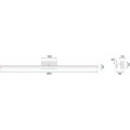Koupelnové svítidlo 20W 100CM APP376-1W bílé