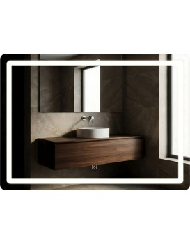 Dotykové zrcadlo s LED osvětlením COLOR 80x60 cm