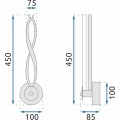 Nástěnná lampa Led APP1048-W černá