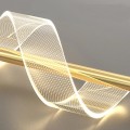 Závěsný LED lustr APP1550-CP zlatý/neutrální bílá