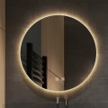 Kulaté nástěnné zrcadlo s LED osvětlením HZJ 50 cm