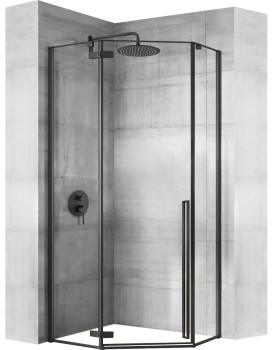Sprchový kout Rea DIAMOND 90x90 cm černý mat