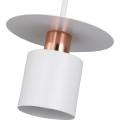 Závěsná lampa Hilena bílá/růžové zlato