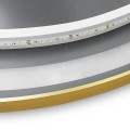 Nástěnné zrcadlo s LED osvětlením MMJ 50 cm růžově zlaté