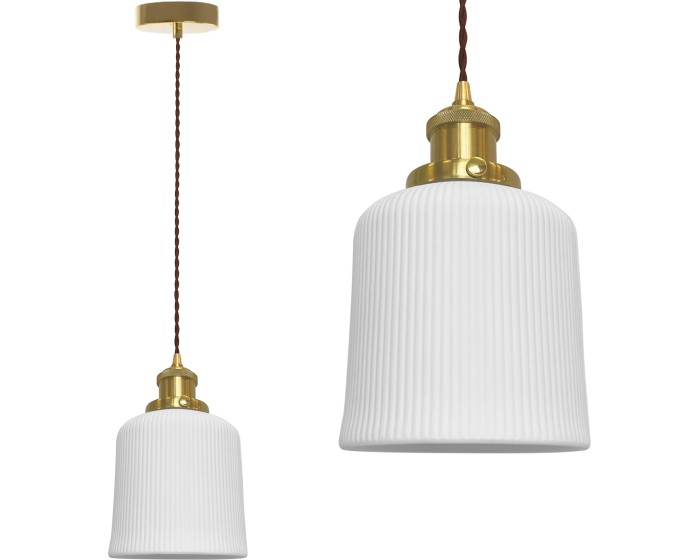 Stropní svítidlo Elegancia bílé/zlaté