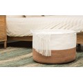 Přírodní košík BOHO 55 cm bílo - hnědý