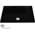 Sprchový kout Solar Black Mat 80x100