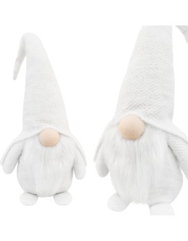 Vánoční skřítek ELF 068 - 50 cm bílý