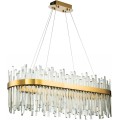 Závěsný LED křišťálový lustr APP1513-CP80 zlatý/neutrální bílá