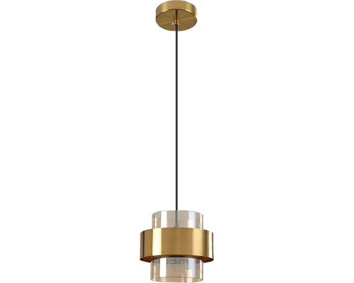 Závěsná lampa La Belle XXXIV zlatá
