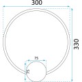 Nástěnné LED svítidlo APP1383-CW černé/neutrální bílá