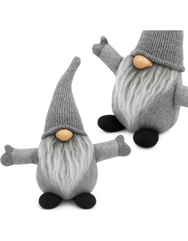 Vánoční skřítek ELF 045 - 35 cm šedý 