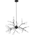 Závěsná lampa La Belle XXXX černá/bílá