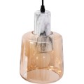 Závěsná lampa LA BELLE II růžová/mramor