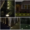 Solární LED lampa Berny 12 cm stříbrná