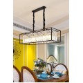 Závěsná křišťálová lampa QUADRA černá
