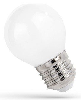 LED žárovka KOULE 1W E27 COG MILKY teplá bílá