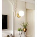 Nástěnná kulatá lampa APP950-1W zlatá
