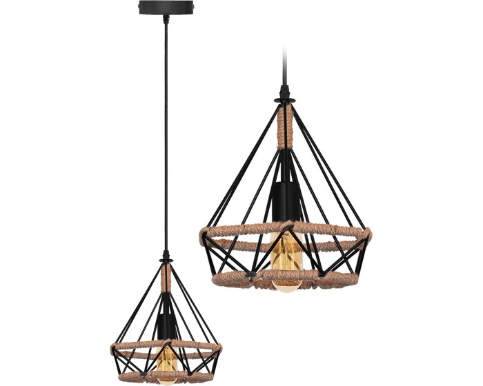 Stropní svítidlo Triangle Loft černé