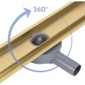 Lineární odtokový žlab Rea Neox Pro 60 cm zlatý
