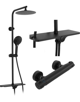 Sprchový set s termostatem Rea MIKE Black