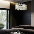 Závěsný LED křišťálový lustr APP1516-CP60 stříbrný