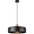 Závěsná lampa La Belle XXXV černá/zlatá