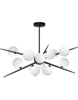 Závěsná lampa La Belle XXXVIII bílá/černá