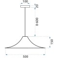 Stropní svítidlo LOFT WIRE růžově zlaté
