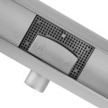 Lineární odtokový žlab Rea Neox 90 cm stříbrný