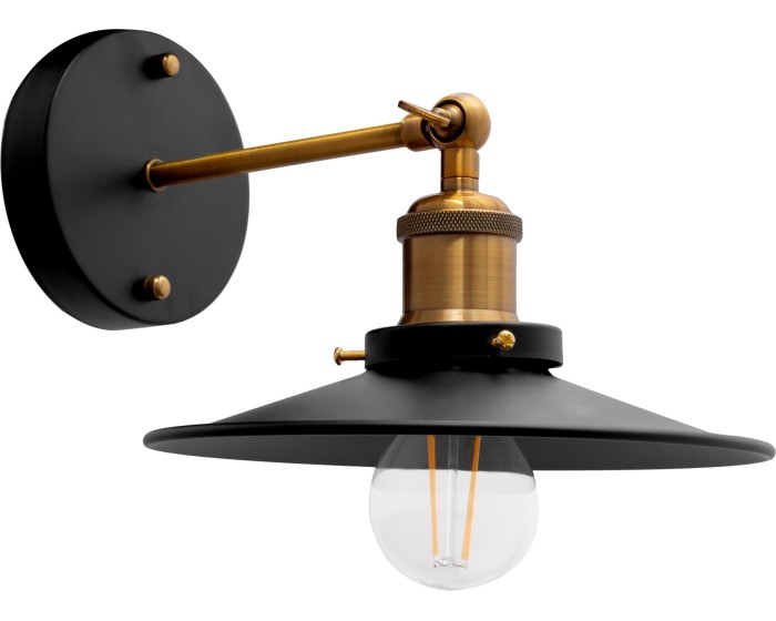 Nástěnná lampa PORTO KINKIET BLACK