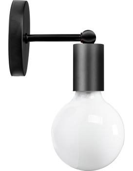 Nástěnná lampa Bulb černá 392205