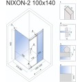 Sprchový kout Rea Nixon 100x140
