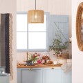 Závěsný lustr APP1325-1CP 40 cm přírodní