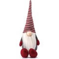 Vánoční skřítek ELF 025 - 60 cm šedý/červený