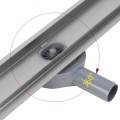 Lineární odtokový žlab Rea Neox Pro 70 cm stříbrný