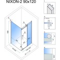 Sprchová kabina REA NIXON 90x120