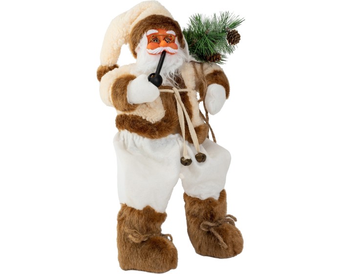 Figurka Santa Clause Mikolaj 44 cm bílá 