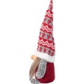 Vánoční skřítek ELF 066 - 30 cm šedý/červený