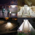Nástěnná solární LED lampa Faros černá