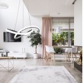 Stropní svítidlo Ring LED stříbrné