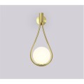 Nástěnná lampa Ball 40 cm zlatá