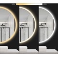 Kulaté nástěnné zrcadlo s LED osvětlením HZJ 50 cm