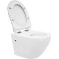 Závěsná WC mísa Rea Carlo Mini Rimless Slim N bílá