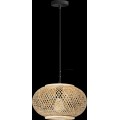 Závěsná lampa La Belle Boho III černá/hnědá