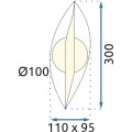 Nástěnné LED svítidlo G031-W zlaté/neutrální bílá
