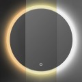 Kulaté dotykové zrcadlo s LED osvětlením Simple 90 cm