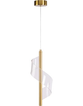 Závěsný LED lustr APP1550-CP zlatý/neutrální bílá