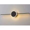 Koupelnové svítidlo s LED Round BLACK 40CM APP848-1W