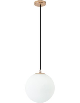 Závěsná lampa La Belle XXXVI zlatá/bílá